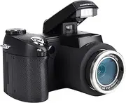 Digital Camera Camcorder Kit, 3 LCD Screen D7100 33MP Full HD 1080P 8X Digital Zoom Digital DSLR with 0.5X Wide Angle Lens,16X/24X Telephoto Lens for Photography Video