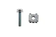 Rack Mount Cage Nuts with Screws, 12-24, Qty 50 - Lifetime Warranty