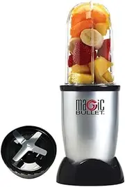 [NutriBullet] (Magic Bullet) MBR-0328 Stand Mixer, 0.53 L, Compact, Fast, for Fruit and Vegetable Smoothies, BPA-Free, 200 W, Recipe Book in Spanish, Dishwasher Safe, Grey