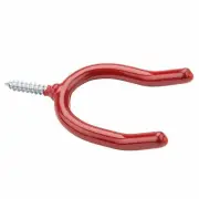 6 Pack Double Screw Hook, Vinyl-Coated N188-004