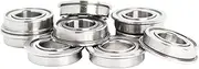 TKTGNVNZKA F6200ZZ Flange Bearing 10x30x9 Mm ABEC-5 4PC Double Shielded Deep Groove Flanged F6200 Z ZZ Ball Bearings F6200-2Z F6200Z