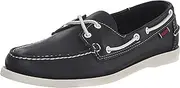 [Sebago] Men's Docksides Portland Boat Shoes, Blue Navy, 11 US