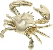 Coastal Decorative Knobs Handmade Brass Crab Drawer Pulls Nautical Theme for Kitchen Cabinets Vintage Style Furniture Handles