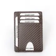 Slim Wallet RFID Front Pocket Wallet Minimalist Secure Thin Credit Card Holder Coffee