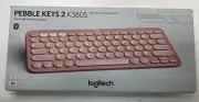 Logitech Pebble Keys 2 K380s Multi-Device Portable Keyboard Rose (920-011755)