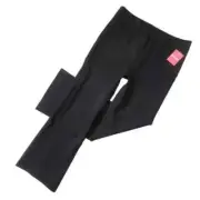 NWT SPANX 20386R The Perfect Kick Flare in Black Knit Ponte Crop Pants L