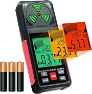 EMF Meter EMF Detector 3-in-1 Portable Electromagnetic Field Radiation Detector for EF, RF, MF, WiFi Signal, Handheld EMF Tester Digital LCD with Alarm for Home, Office, Outdoor