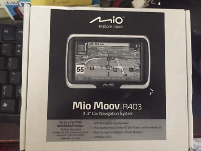 Mio Moov~R403~4.3”~Car GPS Navigation System~In Original Box~Installation CD