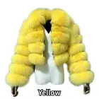 Women Fluffy Faux Fur Crop Coat Shaggy Collar Short Zipper Jacket Outwear Luxury