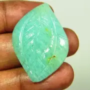 Natural Amazonite Handcrafted Designer Carving Gemstone 40.00Ct