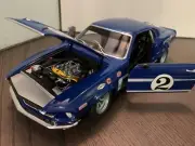 1:18 Scale Welly #WEL1969MUS Diecast 1969 Ford Mustang Trans-Am #2 Dan Gurney