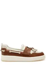 Amiri Panelled Leather Loafer Sneakers - Brown - 43 (IT43 / UK9) 43 (IT43 / UK9)
