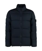 Stone Island Logo Patch Zipped Padded Jacket S,XL,L,M blue