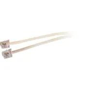 EVERSURE LC0104B/IVY 15M Modular Plug Lead - Ivory Rj12 Line Cord 6P2c Tel5058 Flat Telephone Cable
