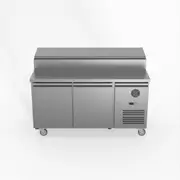 FED-X S/S Two Door Sandwich Counter - Salad Bar Fridges (XSS8C15S2V) - XSS8C15S2V