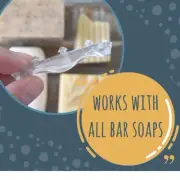 96 Pcs Bar Soap Gripper No Goo No Mess Holder Bathroom Shower Clear Saver