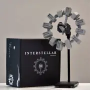 Interstellar Spacecraft Model Eternal Space Station Rotatable Ornament Resin Toy