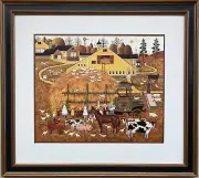 Charles Wysocki "Farm Folk" New CUSTOM FRAMED Art Americana