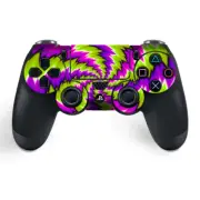 Skins Decal Wrap for PS4 / PS4 Pro Controller - Psychedelic Moving Swirls