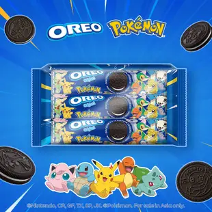 【OREO】奧利奧夾心餅乾358.8g量販包-寶可夢版 | 官方直營_此款無卡牌