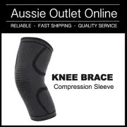 Knee Compression Brace Sleeve Oxyflow Stabilizer Lift and Rise Support - BLACK