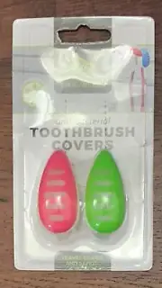 Travelon Anti-Bacterial Toothbrush Cover with Suction Cup - Set of 2 Pink/Green