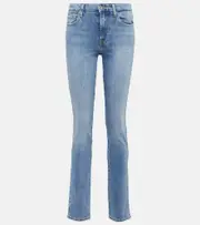 [7 For All Mankind] 7 For All Mankind Kimmie mid-rise slim-leg jeans UK 8 blue