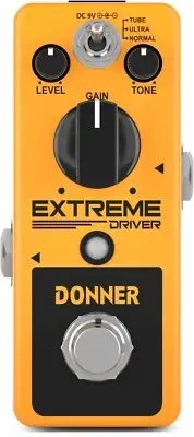 Donner Distortion Guitar Effector Distortion Analog Small (Yellow) Effector New