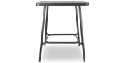 Amalfi Square Bar Table in Gunmetal Aluminium