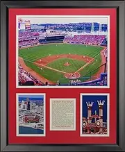 Legends Never Die Cincinnati Reds - Great American Ballpark Framed Photo Collage, 16" x 20"