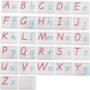 Operitacx 1set Uppercase Lowercase Alphabet Magnets Fridge Fun Educational Learning Tool for Boys and Girls Interactive Play Reliable Magnetic Backing for Preschool Spelling Letter