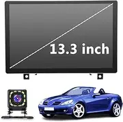 New 13.3 inch Multifunctional Car Big Screen for Mercedes-Benz SLK CLK 2004-2010, Android Car Radio Stereo, Touch Screen Auto Navigation System with Carplay GPS WiFi Bluetooth F(Size:4+64 G)