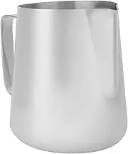 Coffee Frothing Pitcher, Stainless Steel Milk Jug Frothing Pitcher Coffee Latte Cup Without Scale for Home(600ml Without Scale)