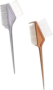 WEKADRIN 2Pcs Hair Coloring Brush Long Tail Dye Comb Applicator for DIY Hair Dyeing Lightweight Tint Brush for Salon Spa Home Use and Colors