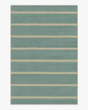 185' x 275' | Machine Washable Runner Rug | Kid & Pet Friendly | Indoor Rug | Malibu Blue Re-Jute Rug by Gray Malin | Ruggable