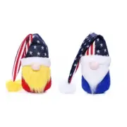 Patriotic Plush Gnomes 4th of July Decoration Plush Figurine for Veterans Day