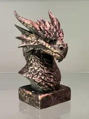 dragon head bust statue sculpture 3d Print 6” Tall