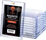 10ct Max Pro UV Ultra Clear Magnetic Card Holder 35pt for Sleeved Cards