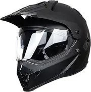 Oubaiya Motorcycle Full Face Helmet, Flip Up Motorbike Helmet with Double Sun Visor, Motorcycle Motocross Helmet for Adults Men and Women, DOT/ECE Approved