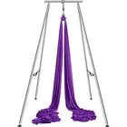 VEVOR Yoga Swing Stand Hammock Aerial Silk Kit Max 250 kg Load Yoga Frame Purple
