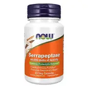 Now Foods Serrapeptase, 60,000 Units, 60 Veg Caps (Pack of 1)