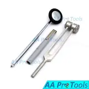 3 Pcs Reflex Percussion BABINSKI Hammer + PENLIGHT + Tuning Fork C 128 A+Quality