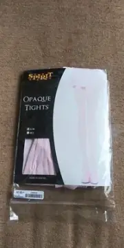 New Sealed~Spirit Pink Opaque Tights 100% Nylon New in Package Size S/M