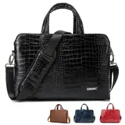 For Macbook Notebook Mens 13,14,15,15.6 Inch Messenger Shockproof Leather Case Hand & Laptop Bag