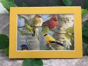 New Handmade 5x7 (Matted ) Scripture Inspirational Quote Songbirds Free Ship 454