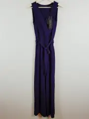 PHASE EIGHT Womens Size 8 Deep Deep Purple Saffy Jumpsuit NEW RRP $300
