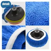 Polishing Bonnet Buffer Pads Soft White Mop Pad For Car Polisher 150mm