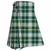 Scottish Handmade Traditional St Patrick Irish 8-yard Tartan Kilt For Men