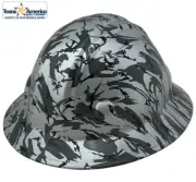 Urban Camo Hydro Dipped Full Brim Hard Hat with Ratchet Suspension