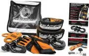GearAmerica Off Road Recovery Kit, 9 Ton, Includes Tow Strap, Tree 9 Ton Black